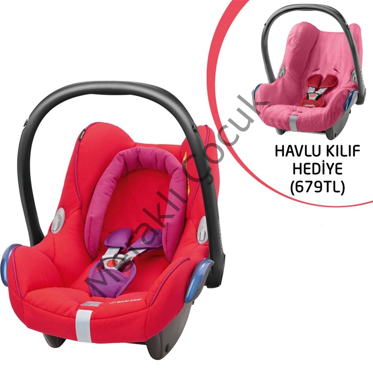 Maxi-Cosi Cabriofix Oto Koltuğu Ana Kucağı / Red Orchid