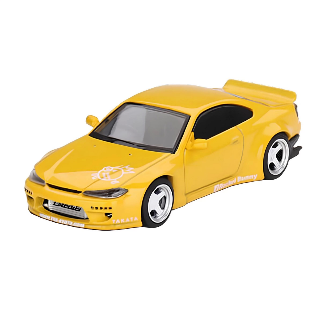 Nessiworld Mini GT 1/64 Nissan Silvia (S15) Rocket Bunny Bronze Yellow MGT00643