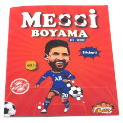 Nessiworld Messi Çıkartmalı Maskeli Boyama Kitabı