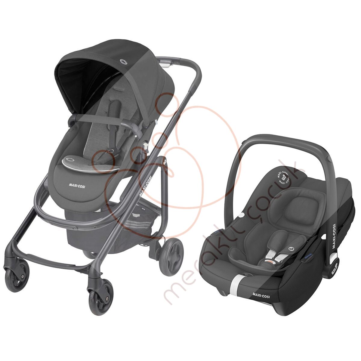 Maxi-Cosi Lila SP-Tinca Travel Sistem Bebek Arabası / Essential Black