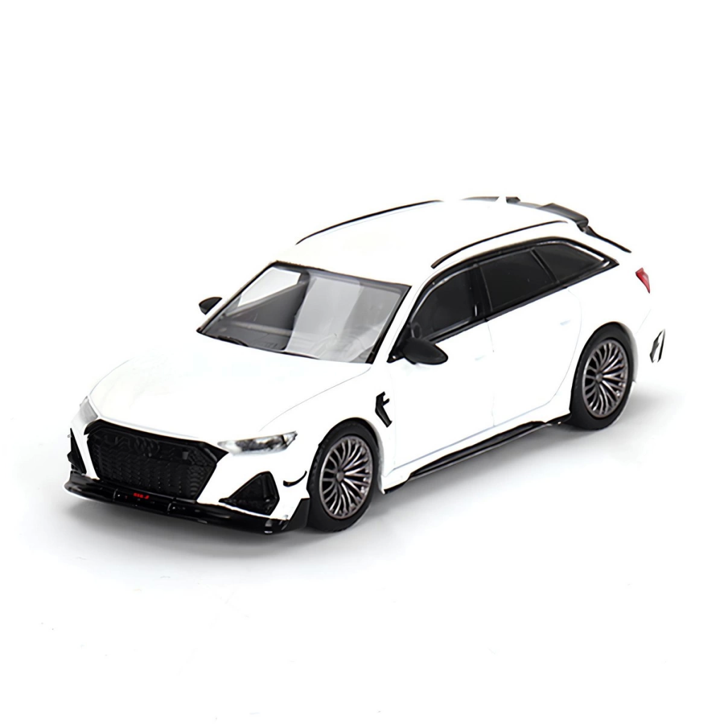 Nessiworld Mini Gt 1/64 ABT Audi RS6-R Glacier White Metallic