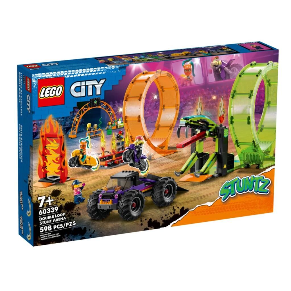 60339 Lego City - Çift Çemberli Gösteri Arenası 598 parça +7 yaş