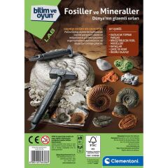 Nessiworld 64336 Bilim ve Oyun - Fosiller ve Mineraller Kazı Seti