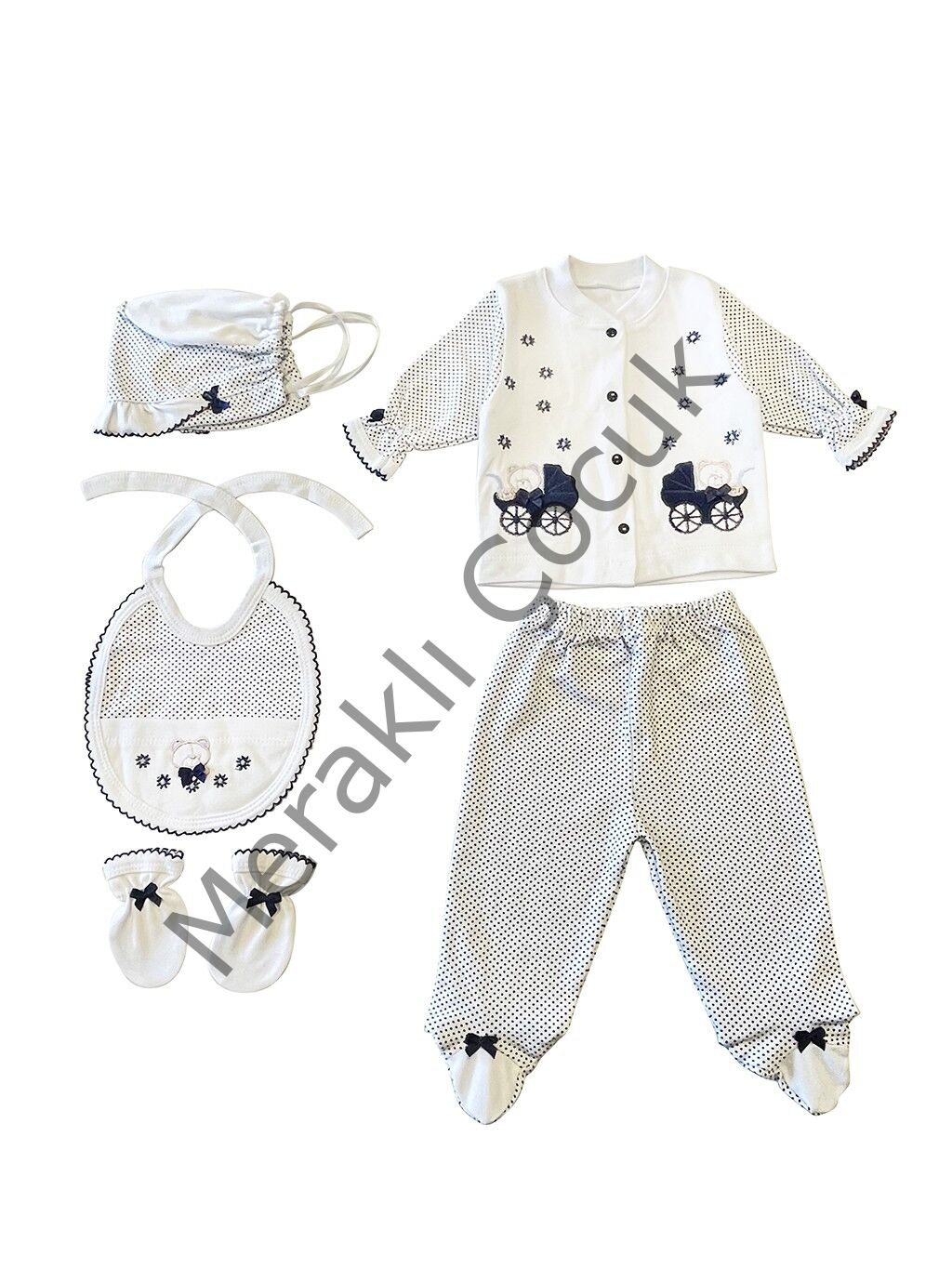 Sema Baby 5'li Set - Mavi