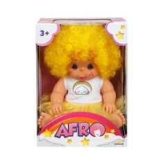 20040 Afro Kıvırcık Saçlı Bebek 23 cm -Sunman