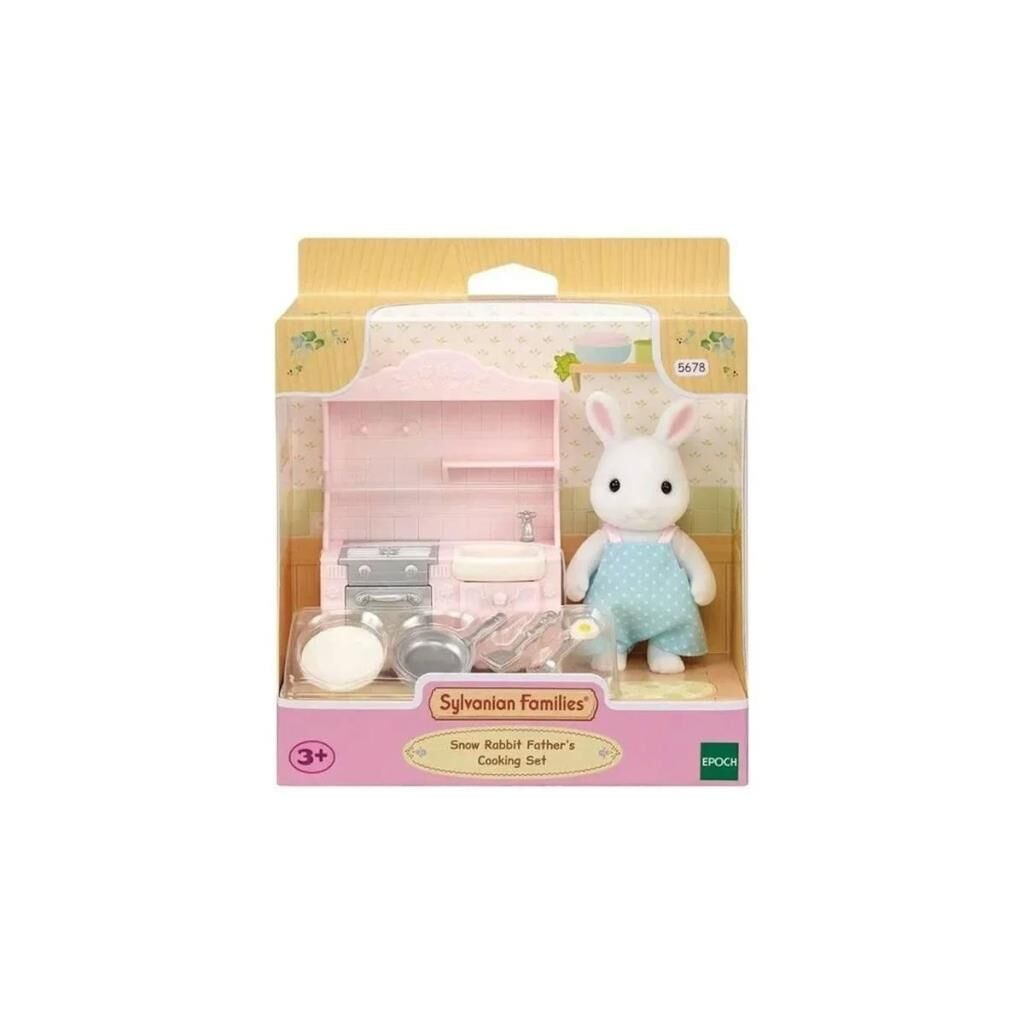 NessiWorld 5678SylvanianFamiliesKarTavşanıBabanınYemekPişirmeSeti+3yaş