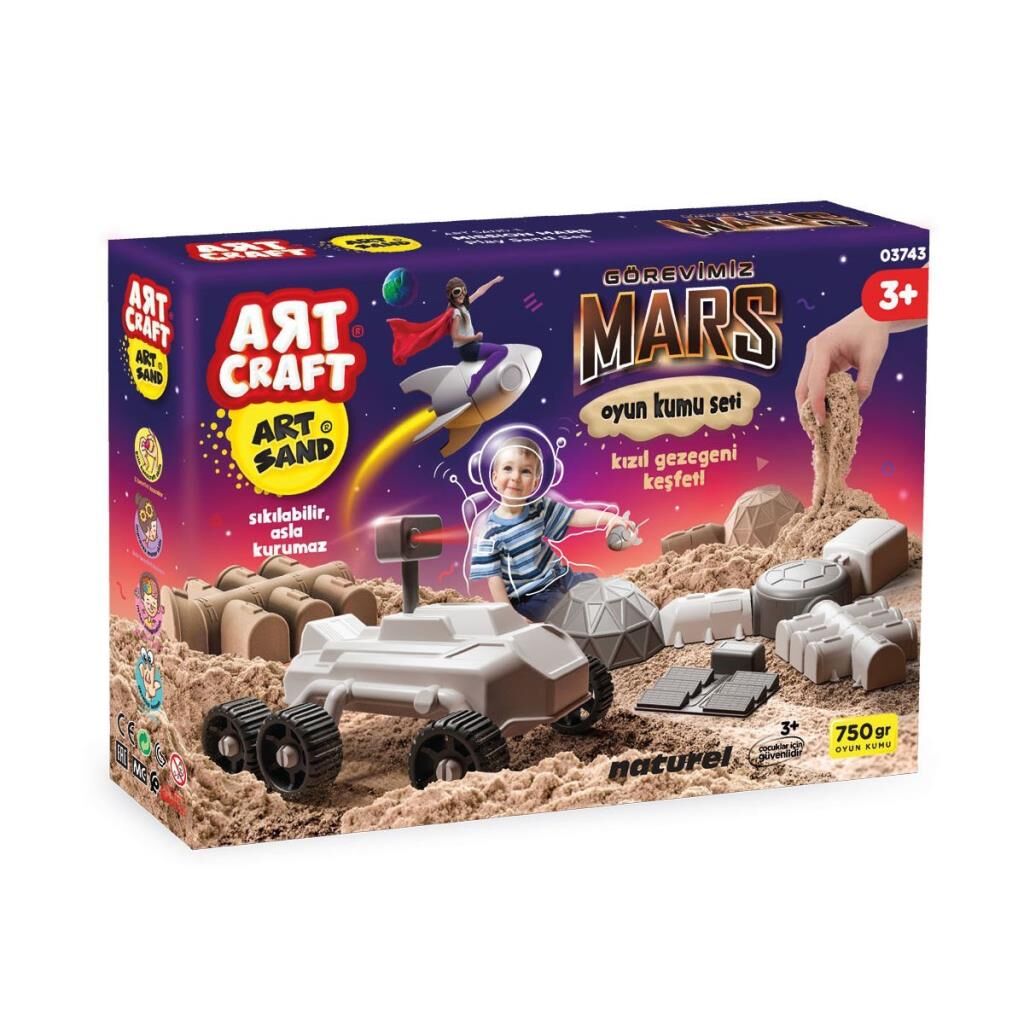 03743 ARTCRAFT GÖREVİMİZ MARS OYUN KUM SET 750 GR