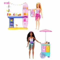 HNK99 Barbie Brooklyn ve Malibu'nun Sahildeki Yiyecek Standı