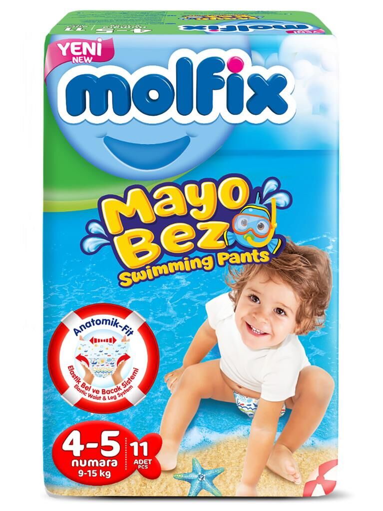 Nessiworld Molfix Mayo Bez 4-5 Beden 9-15 Kg 11 Adet