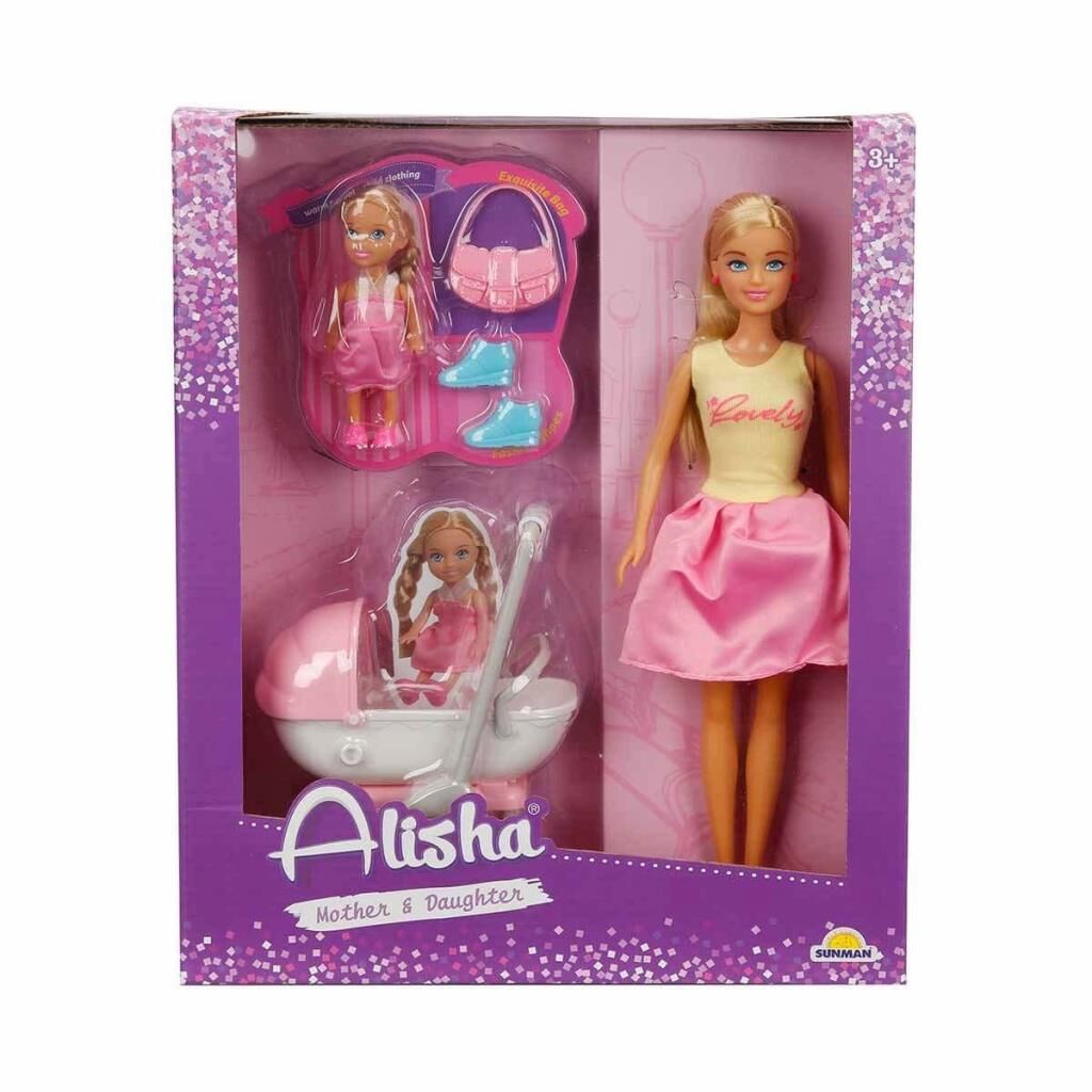 Nessiworld   3386 Alisha Mother & Daughter Mutlu Gezinti Alisha Bebek -Sunman