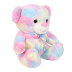 Nessiworld 4771 Gökkuşağı Renkli Peluş Ayı 45 cm -Sunman