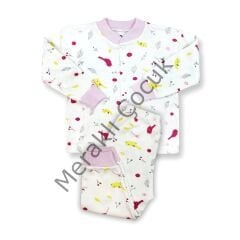 Sema Baby Happy Birds Bebek Pijama Takımı Pembe 6-9 Ay