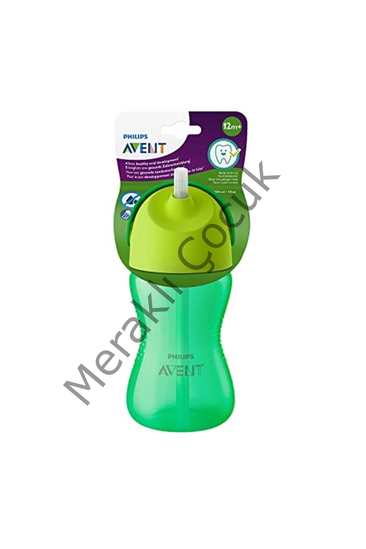 Philips Avent Pipetli Bardak +12 Ay 300 ml - Yeşil