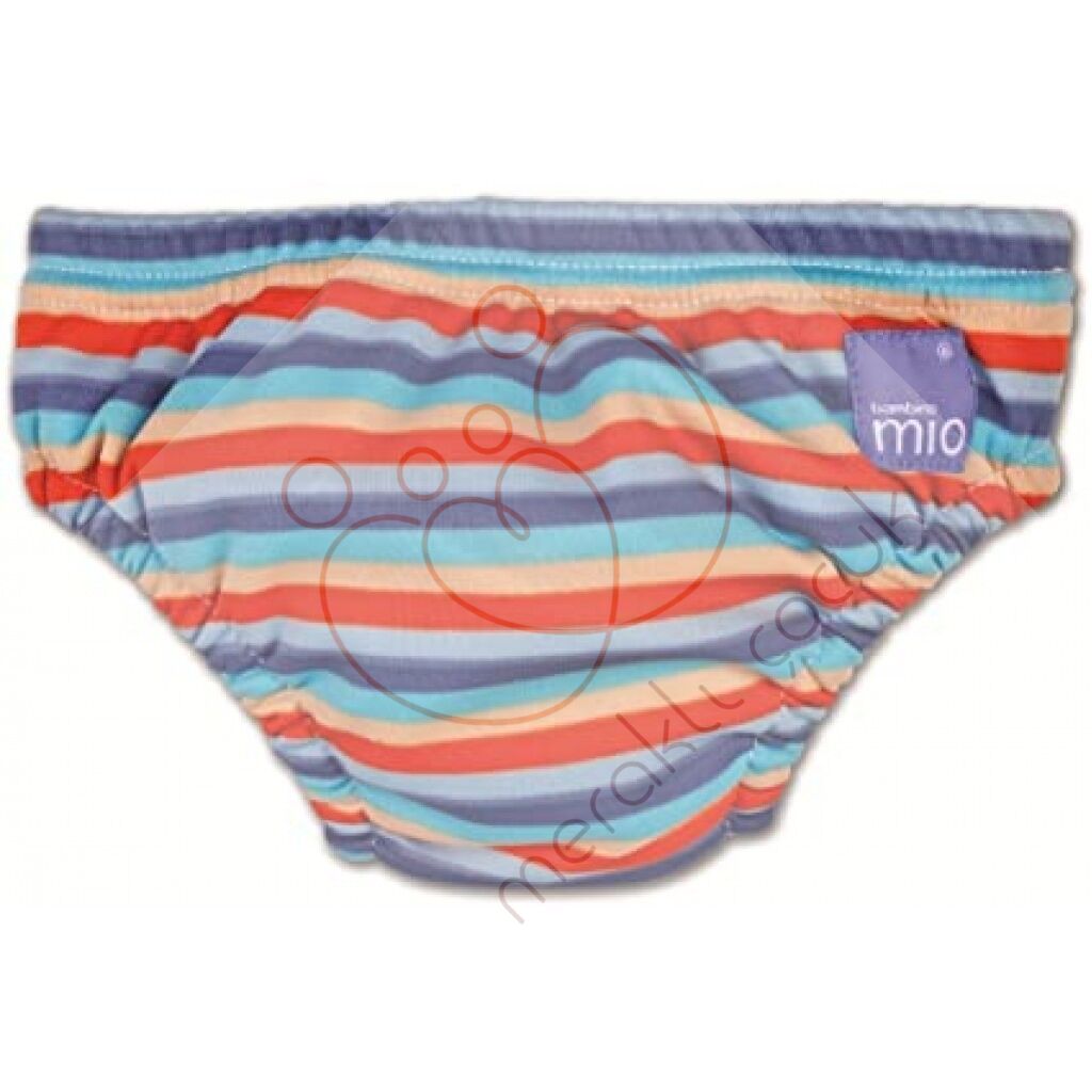 Bambino Mio Swim Nappy Bebek Mayosu Turuncu Çizgili