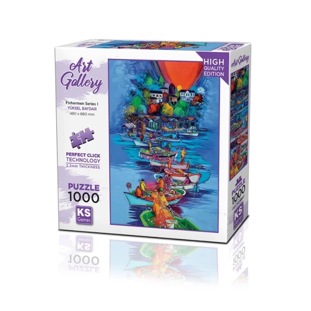 NessiWord 20687 Fishermen Series I  1000 Parça Puzzle  -KSPuzzle