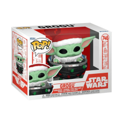 Nessiworld Funko POP Star Wars Holiday Grogu with Santa Hat in Pram