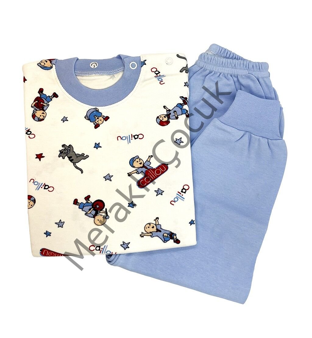 Sema Baby Caillou Pijama Takımı 6 Ay - Mavi