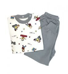 Sema Baby Caillou Pijama Takımı 2 Yaş - Gri