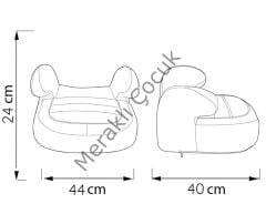 Comfymax Lux 15-36Kg Oto Koltuğu Yükseltici - Coco