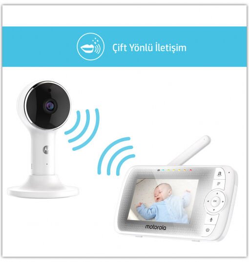 Nessiworld Motorola WM-LUX64 Wifi Connect 4.3 FHD LCD Dijital Bebek Kamerası