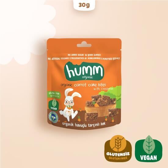 Nessiworld Humm Organik Havuçlu Tarçınlı Vegan Kek 30 Gr