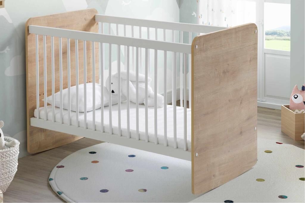 Nessiworld Babywhen Pratik Kademeli Sallanır Beşik 60x120 Ahşap