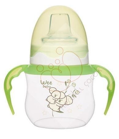 Wee Baby Akıtmaz Kulplu PP Bardak 125 ml - Yeşil