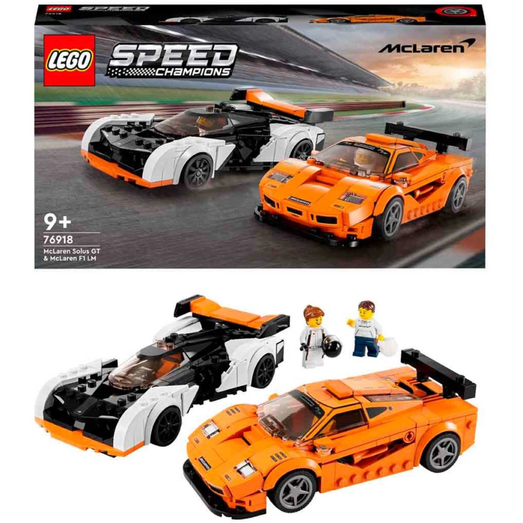 Nessiworld LEGO Speed Champions McLaren Solus GT ve McLaren F1 LM 76918