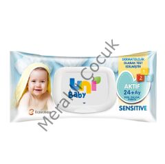 Uni Baby Aktif Sensitive Bebek Islak Mendil 24+ Ay 52 Adet