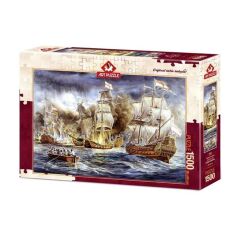 Nessiworld 4549 Art Puzzle Savaş Gemileri Savaşı - Batarya Savaşları 1500 parça Puzzle / +15 yaş