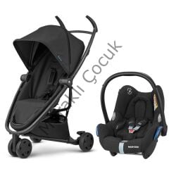 Quinny Zapp Flex Travel Sistem Bebek Arabası / Black On Black