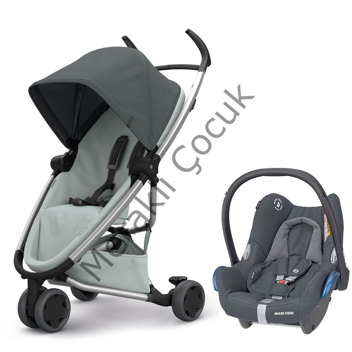 Quinny Zapp Flex Travel Sistem Bebek Arabası / Graphite on Grey