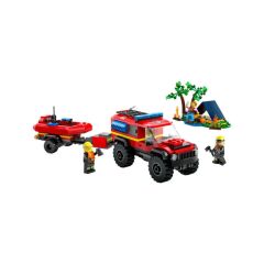 Nessi World 60412 LEGO® City 4x4 Kurtarma Botlu İtfaiye Kamyonu 301 parça +5 yaş