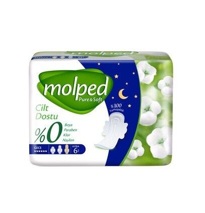 Nessiworld Molped Pure&Soft Gece Ped 6 Adet