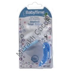 Baby Time Büyüteçli Tırnak Makası	 - Mavi