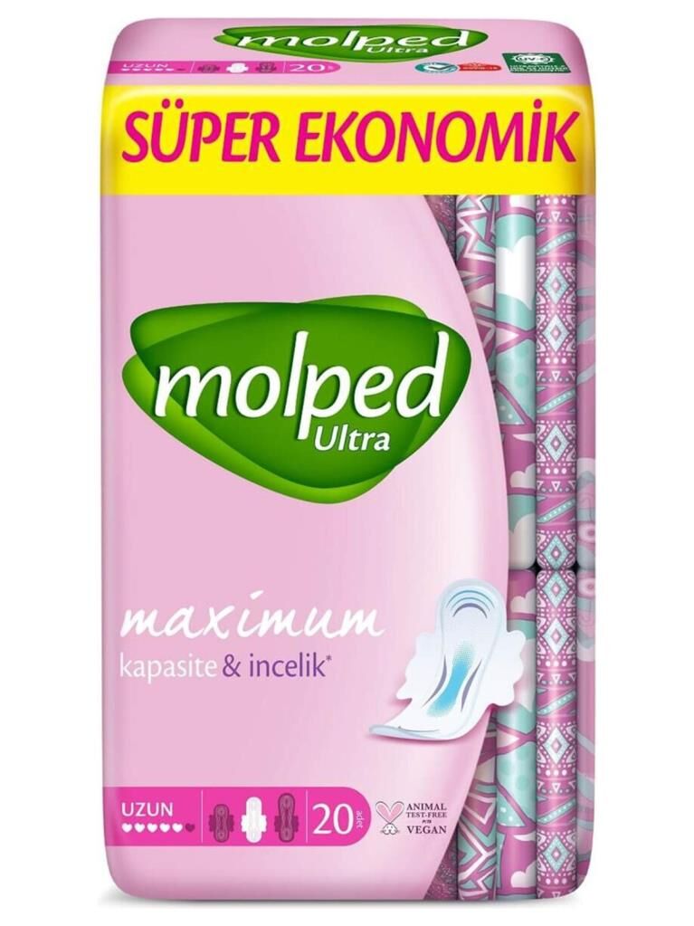 Nessiworld Molped Ultra Anatomik Uzun Ped Süper Eko 20 Adet