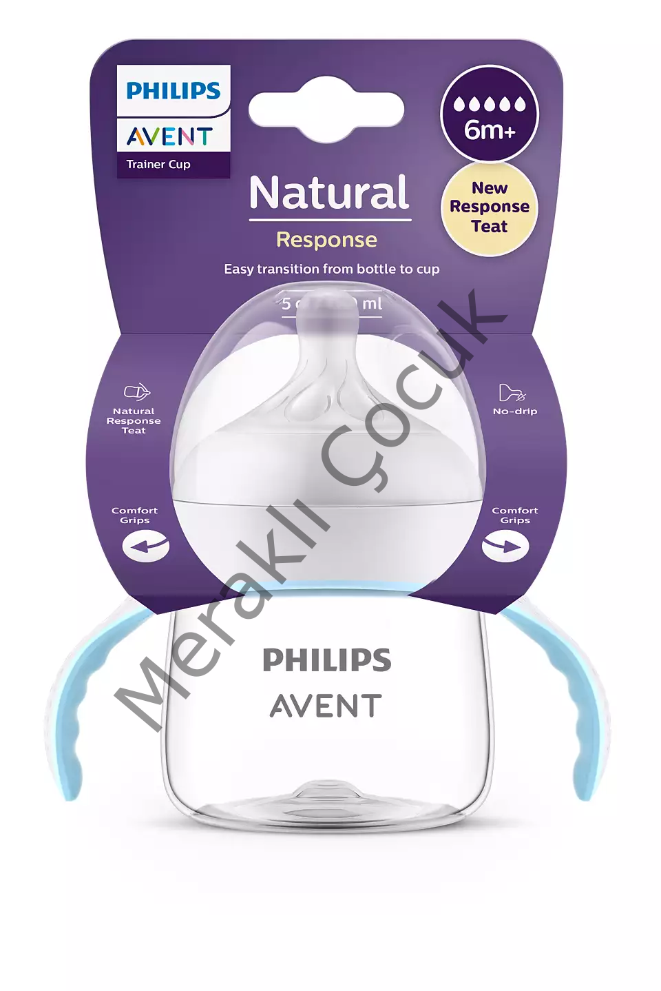 Philips Avent Natural Response Eğitici Bardak 6 Ay+,Tepkili Biberon Emziği SCF263/61