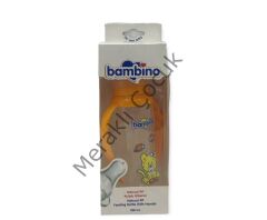 Bambino Natural PP Kulplu Biberon 250 ml - Turuncu