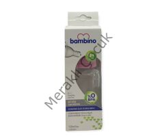 Bambino Altı Köşe Cam Biberon 150 ml - Pembe