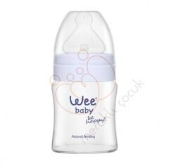 Wee Baby Isıya Dayanıklı Akıtmaz Cam Bardak 120 ml - Mavi