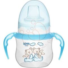 Wee Baby Akıtmaz Kulplu Pp Bardak 125 ml - Mavi