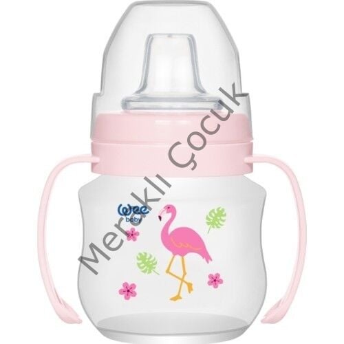 Wee Baby Akıtmaz Kulplu Pp Bardak 125 ml - Pembe