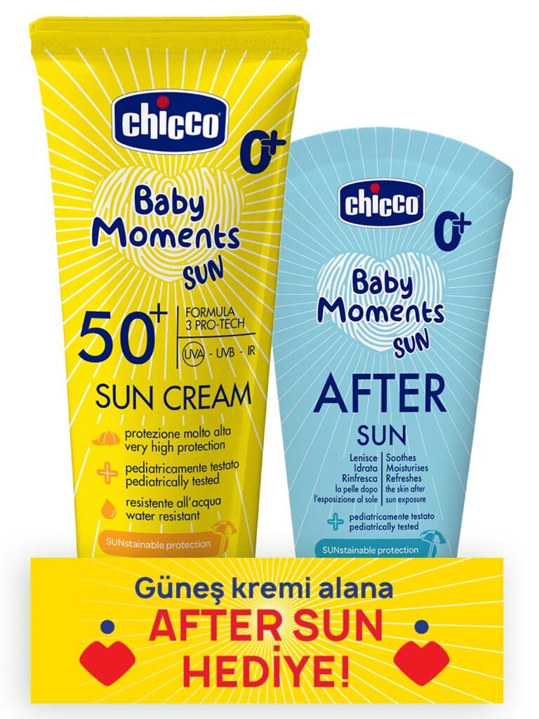 Nessiworld Chicco Baby Moments Sun Güneş Kremi Spf 50+ 75 ml + After Sun Hediye