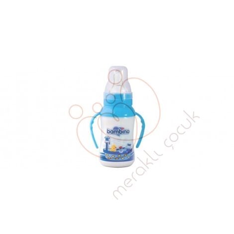 Bambino Biberon Ayıcıklı Kavranabilir 150 ml - Mavi