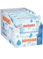 Huggies Pure Yenidoğan Hassas Islak Havlu 72 Yaprak 10'lu Maxi Paket (720 Yaprak)