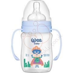 Wee Baby Kulplu PP Biberon 150 ML - Mavi