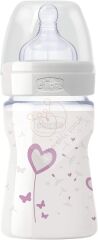 Chicco Desenli Cam Silikon Biberon Kız - 150 ML (8058664009619)