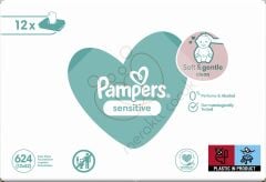 Prima Pampers Sensitive Hassas Islak Bebek Havlusu 52x12 Adet (624 Yaprak)