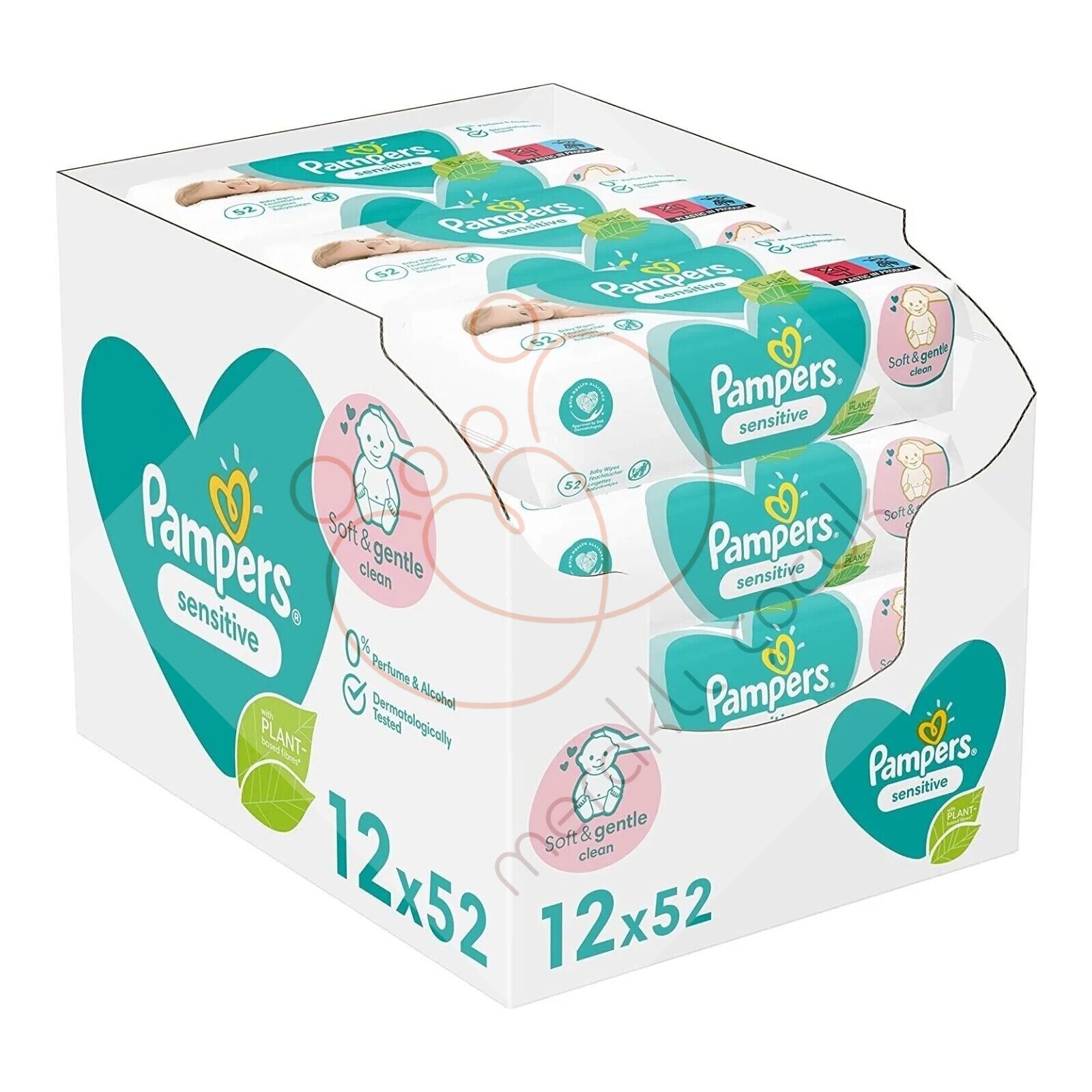 Prima Pampers Sensitive Hassas Islak Bebek Havlusu 52x12 Adet (624 Yaprak)