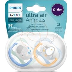 Philips Avent Ultra Air Animals 2li Emzik 0-6 Ay - Erkek